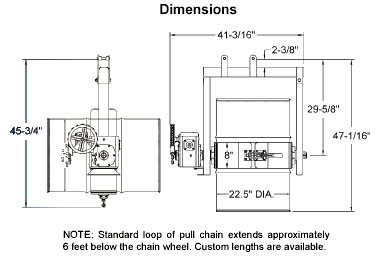 model 185xgr kontrol-karrier dimensions