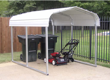 steel storage shelter
