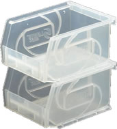 clear series part bins