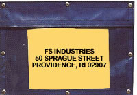 vinyl document pouch for containers