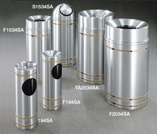 satin capri waste receptacles