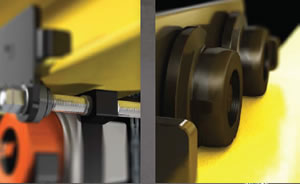 The Hurricane 360 Degree is available with plain trolley hoists or geared trolley hoists.