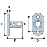 Type 62 Flange should always be used to fix down guardrailing and balustrades.