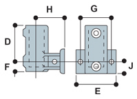 Type 65 Standard Horizontal Railing Base is designed so that the  upright cannot drop through the socket.