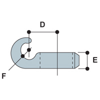 Kee Klamp's Type 76 fitting is used when chains need to be attached to an upright.