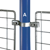 Type 82 Double Sided Clips are used for attaching wire-mesh infilling.
