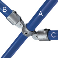Type C51 Double Swivel Socket is a complete combination of two F50 fittings and one M51 fitting.