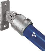 Type C58 Swivel Flange is a swivel fitting for attachement of angled pipe to a flat surface.