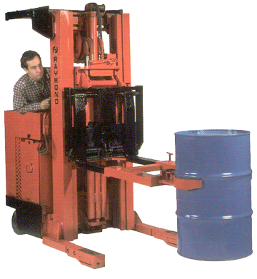 drum grabs for use with fork trucks