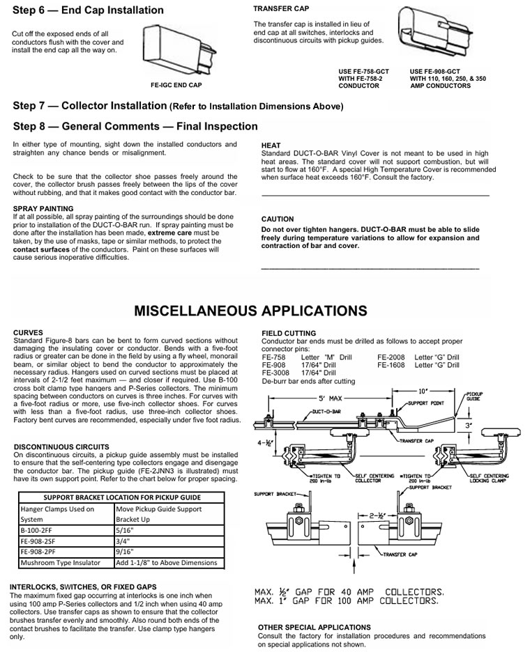 duct-o-bar figure 8 systems installation instructions