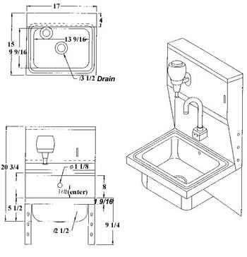 stainless steel electronic faucet sink