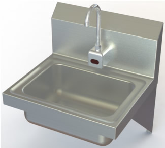 stainless steel hand sinks