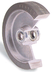 molded on solid wheels