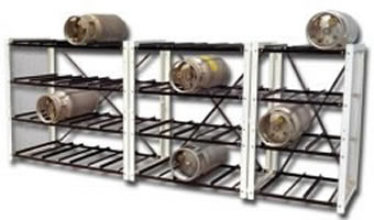 fork truck cylinder storage racks