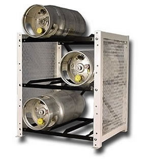 fork truck cylinder storage racks