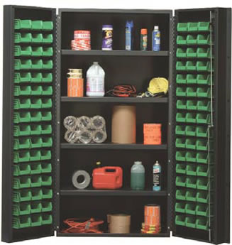 heavy duty 36" wide all-welded bin cabinets