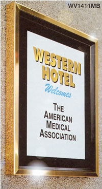 wall mounted sign frames