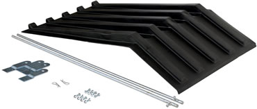 Keep the contents of hoppers out of sight for a cleaner appearance with our Heavy-Duty Poly Lids for Self-Dumping Hoppers.