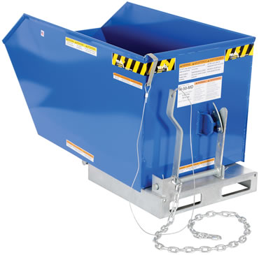 Low Profile 90 Degree Self-Dumping Steel Hopper Model No. H-50-MD 