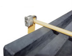 Padlocks are not included with Heavy-Duty Poly Lids for Self-Dumping Hoppers.