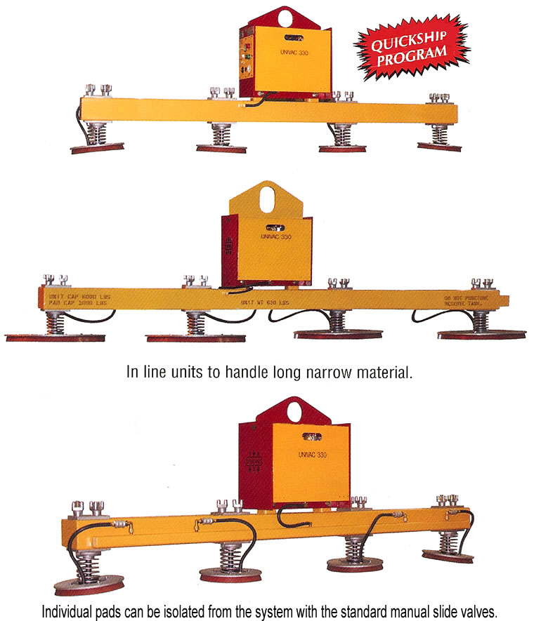 load beam with 4 inline pads