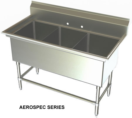 three compartment sinks