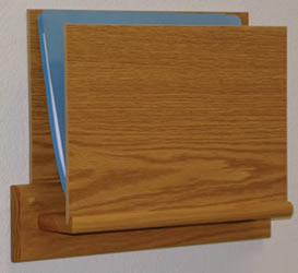 Open End File Storage Rack Open-End Oak Chart, File Racks, Wooden File Racks, Open-End Chart Holder