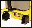 dual wheel steering casters