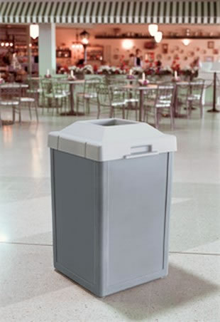 plastic waste container