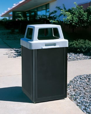 plastic waste container