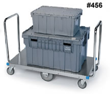 stainless steel dual handle platform trucks