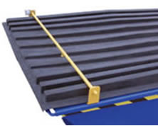 Constructed from heavy-duty virgin polyethylene material, Heavy-Duty Poly Lids for Self-Dumping Hoppers are lightweight and easy to open.