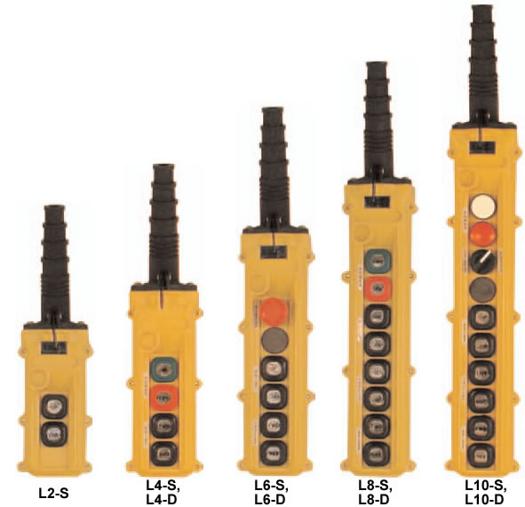 l series pendant push button stations
