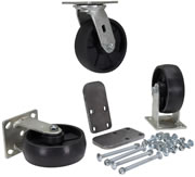 Glass Filled Nylon Casters for Self-Dumping Hoppers