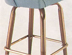 mocha brown enamel brass club chairs