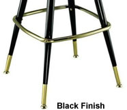 black enamel bar chairs