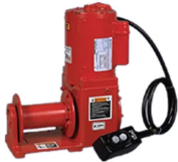 series 477 helical worm gear power winches