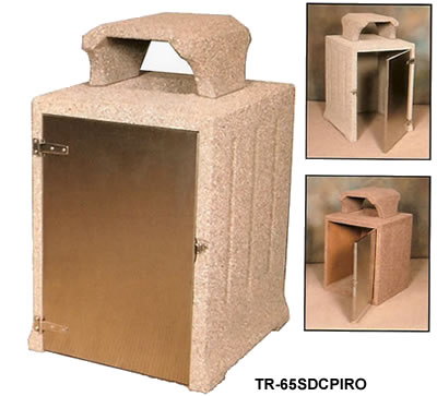 trash receptacles