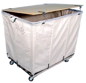 wood covered lockable travel hampers