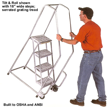tilt and roll ladders