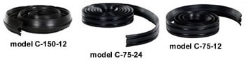 Longe Extruded Rubber Cable Protectors work well for temporary wire/cable protection from vehilces