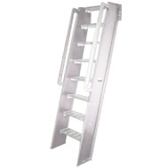 welded aluminu hatch access with flush top tread ships ladder