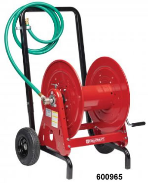 Vacuum Hose Reel - Hand Crank - 50' Length Capacity