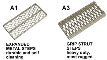expanded metal steps